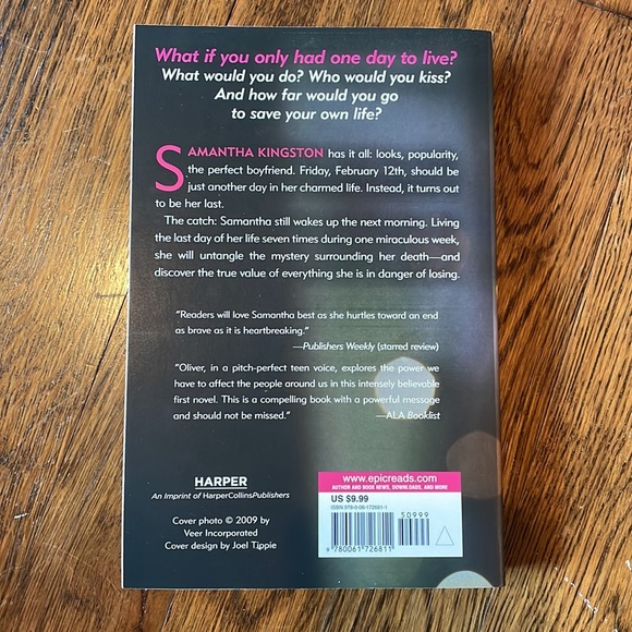 Before I Fall by Lauren Oliver NYT Bestseller Softcover Book - Picture 3 of 4